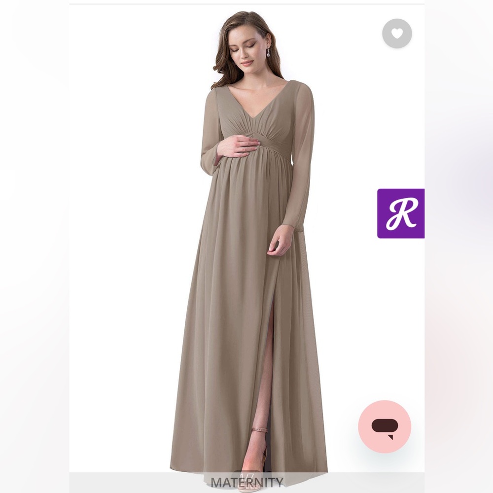 Azazie Bridesmaid taupe Dress